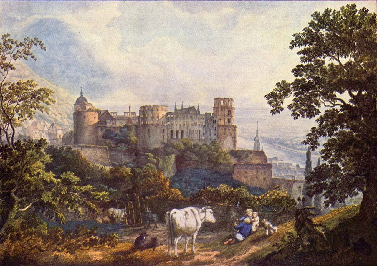 Carl Philipp Fohr - Castello di Heidelberg, Museo statale dell'Assia Darmstadt